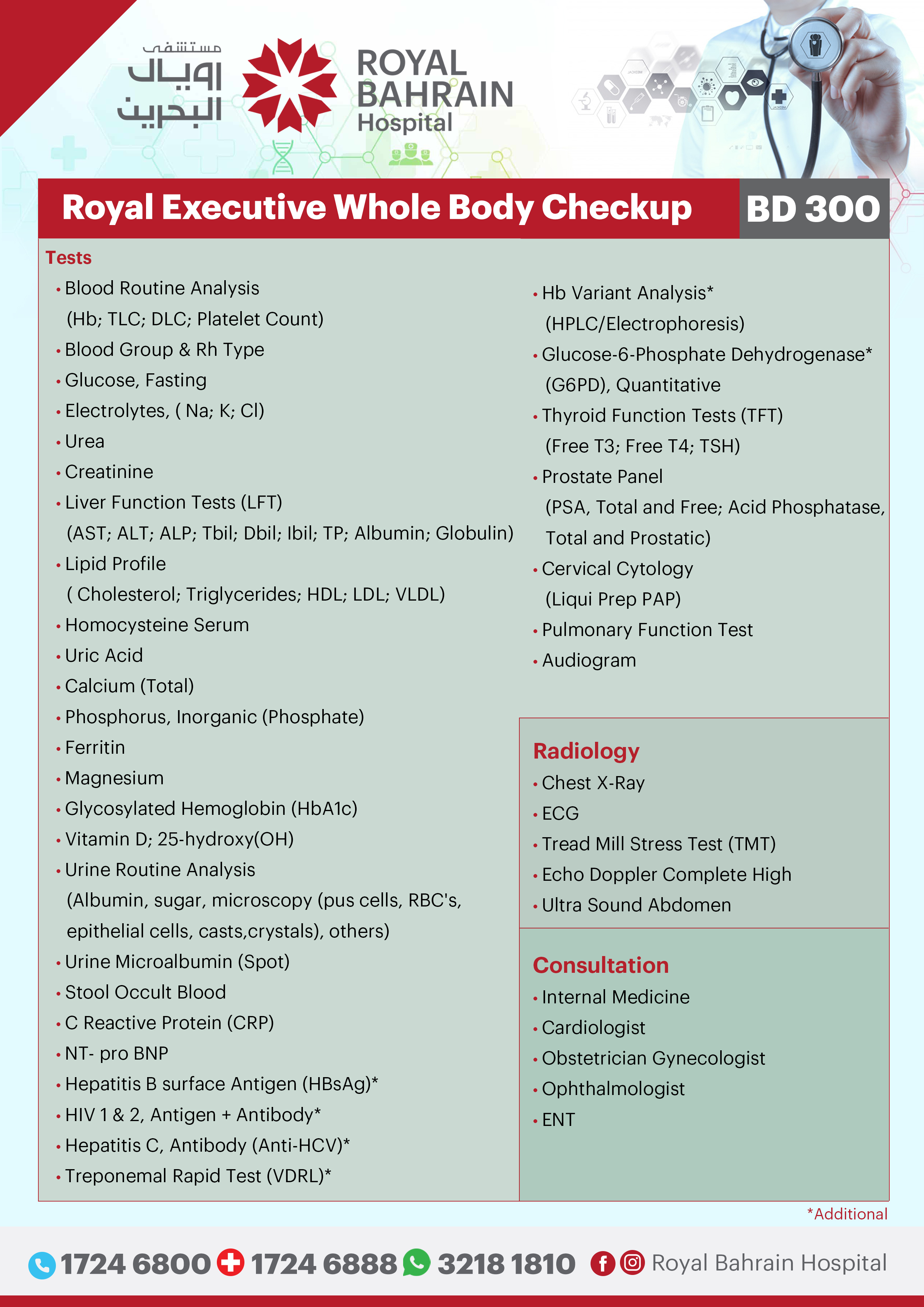 Royal Executive Whole Body Checkup